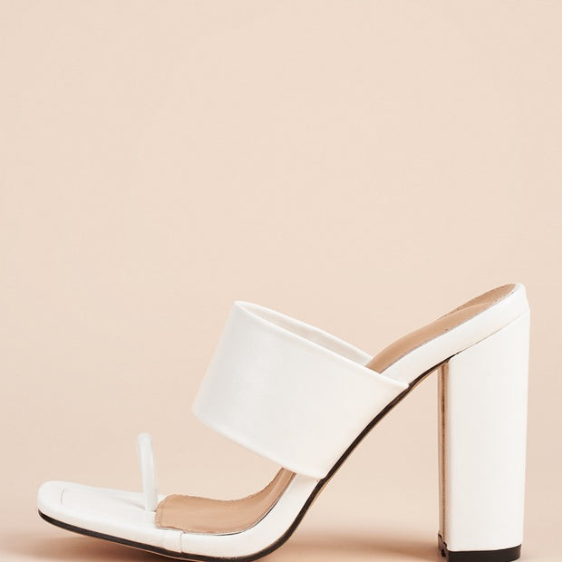 slip on toe ring heels