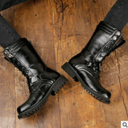 Trend high men's boots military boots men's cowboy boots men's boots