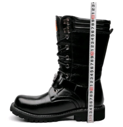 Trend high men's boots military boots men's cowboy boots men's boots