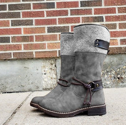 Snow Boots Cotton Boots – Warm Waterproof Non-Slip Winter Shoes