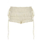 Irregular Bud-waisted Shorts Hot Pants For Hot Girls Sexy Lacing