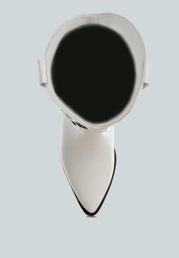 Thistle Winged Patchwork Cowboy Boots-4