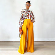 Loose Slimming Wide-leg Pants Solid Color Straight Fashion Casual Pants